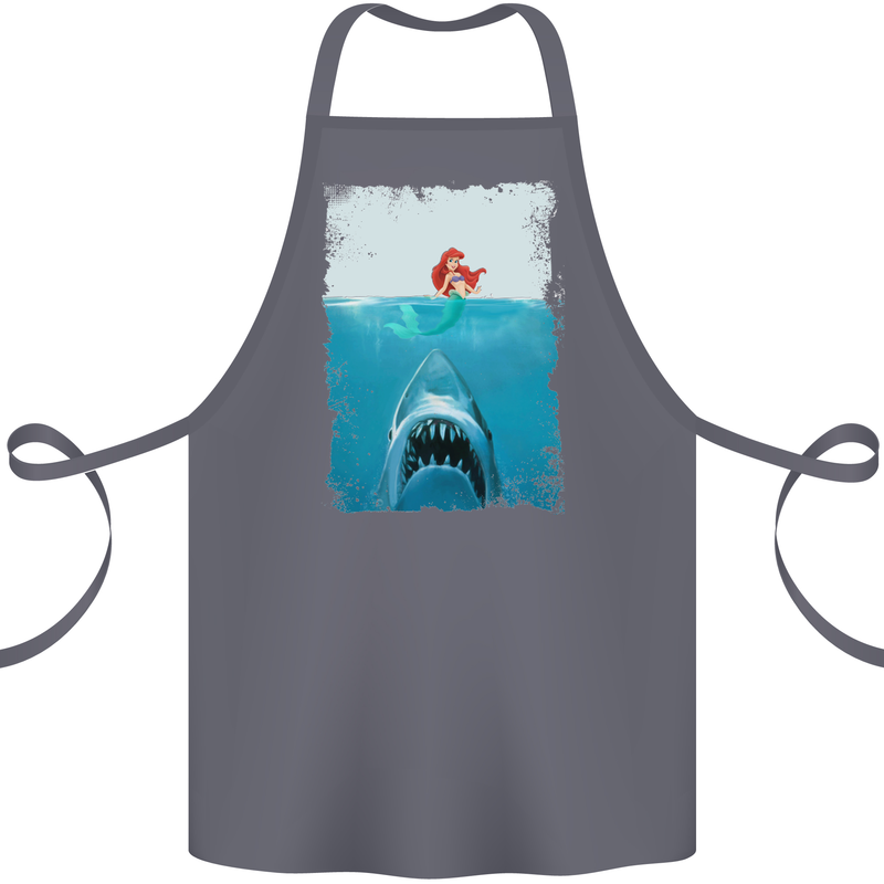 Funny Shark Parody Scuba Diving Fishing Cotton Apron 100% Organic Steel