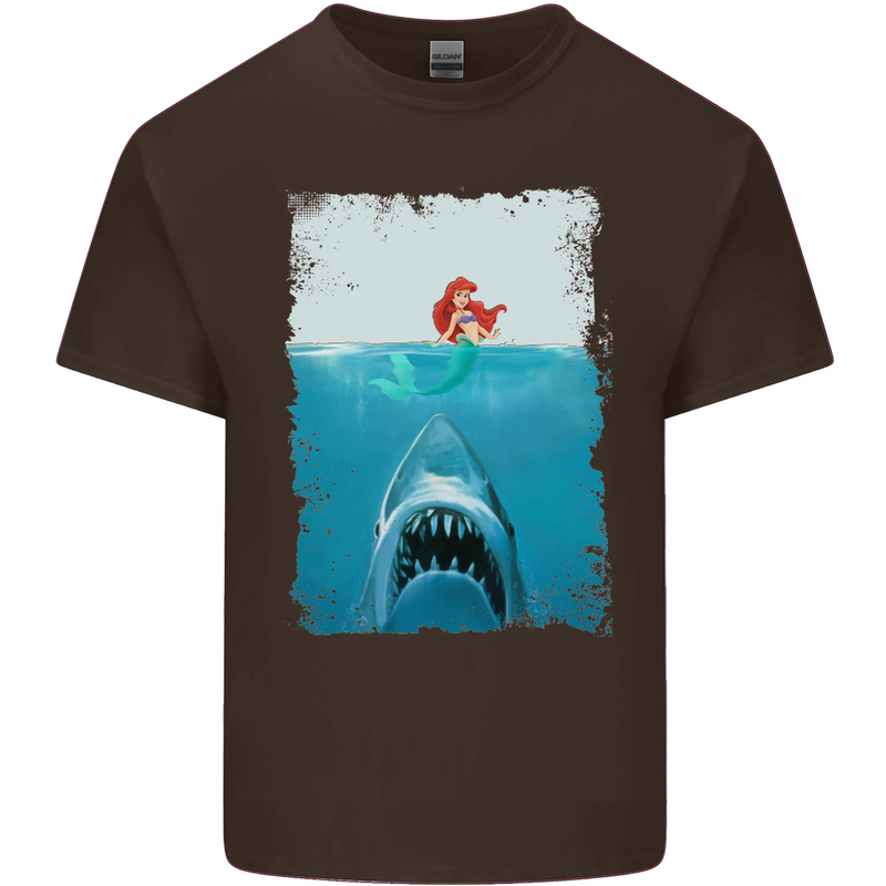 Funny Shark Parody Scuba Diving Fishing Kids T-Shirt Childrens Chocolate