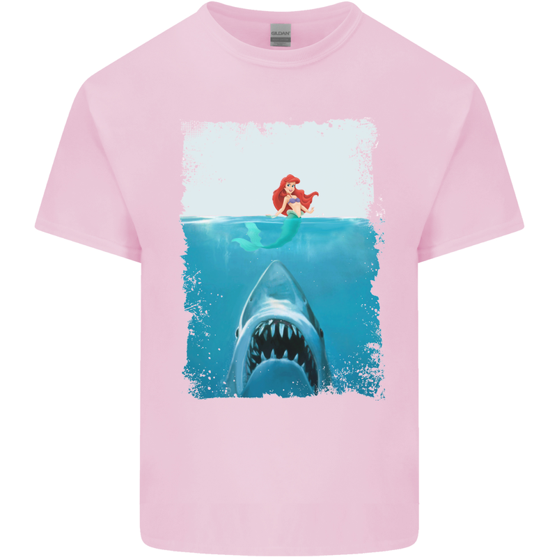 Funny Shark Parody Scuba Diving Fishing Kids T-Shirt Childrens Light Pink