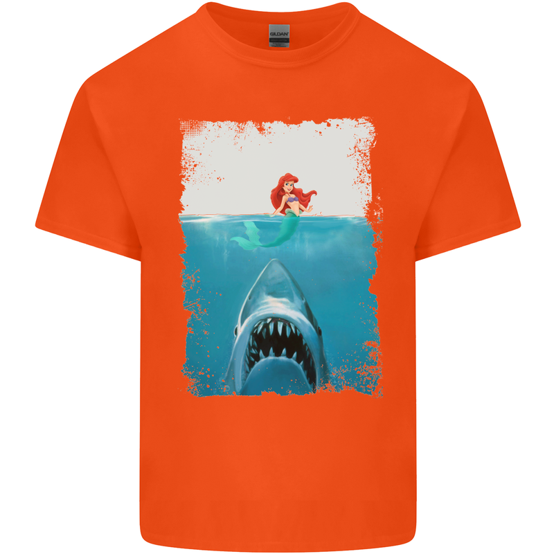 Funny Shark Parody Scuba Diving Fishing Kids T-Shirt Childrens Orange