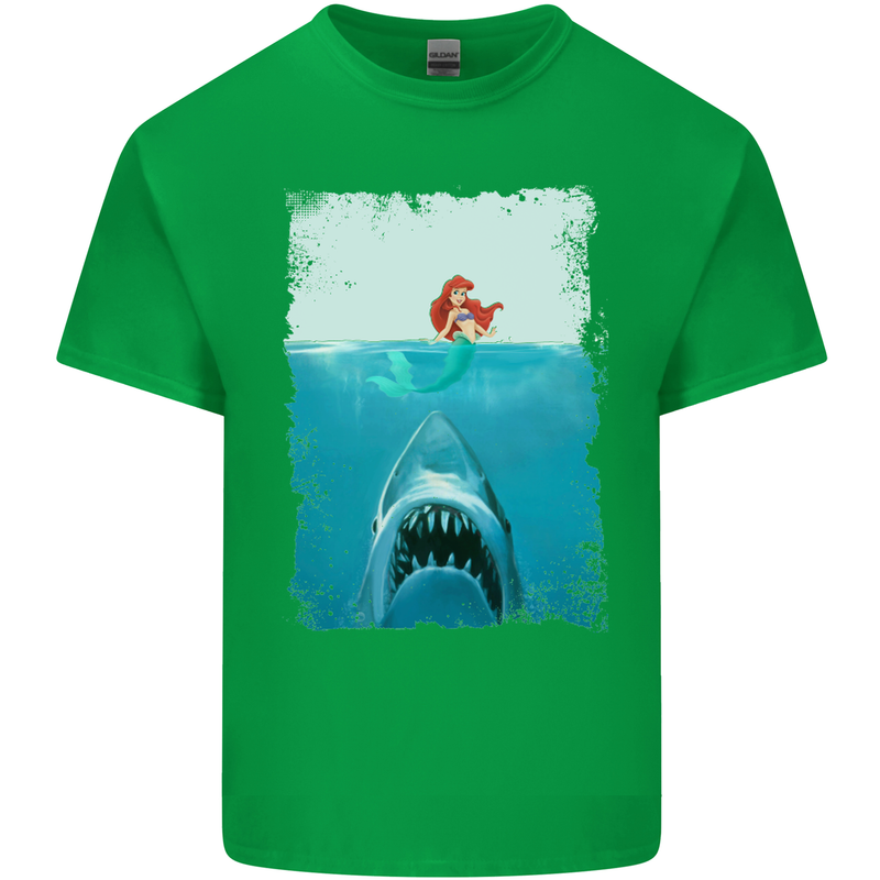 Funny Shark Parody Scuba Diving Fishing Mens Cotton T-Shirt Tee Top Irish Green