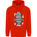 Funny Sliced Sushi Fish Fishing Fisherman Childrens Kids Hoodie Bright Red