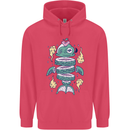 Funny Sliced Sushi Fish Fishing Fisherman Childrens Kids Hoodie Heliconia