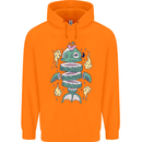 Funny Sliced Sushi Fish Fishing Fisherman Childrens Kids Hoodie Orange
