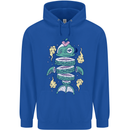 Funny Sliced Sushi Fish Fishing Fisherman Childrens Kids Hoodie Royal Blue