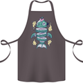Funny Sliced Sushi Fish Fishing Fisherman Cotton Apron 100% Organic Dark Grey
