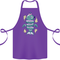 Funny Sliced Sushi Fish Fishing Fisherman Cotton Apron 100% Organic Purple