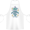 Funny Sliced Sushi Fish Fishing Fisherman Cotton Apron 100% Organic White