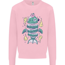 Funny Sliced Sushi Fish Fishing Fisherman Kids Sweatshirt Jumper Light Pink