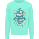 Funny Sliced Sushi Fish Fishing Fisherman Kids Sweatshirt Jumper Peppermint