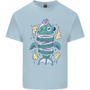 Funny Sliced Sushi Fish Fishing Fisherman Kids T-Shirt Childrens Light Blue