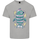 Funny Sliced Sushi Fish Fishing Fisherman Kids T-Shirt Childrens Sports Grey
