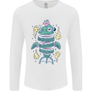 Funny Sliced Sushi Fish Fishing Fisherman Mens Long Sleeve T-Shirt White