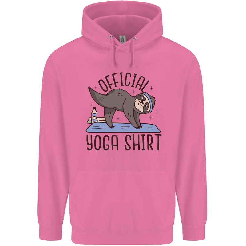 Funny Sloth Yoga Childrens Kids Hoodie Azalea