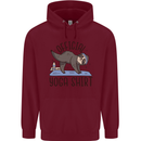 Funny Sloth Yoga Childrens Kids Hoodie Maroon