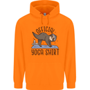 Funny Sloth Yoga Childrens Kids Hoodie Orange