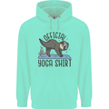 Funny Sloth Yoga Childrens Kids Hoodie Peppermint