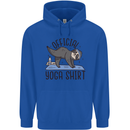 Funny Sloth Yoga Childrens Kids Hoodie Royal Blue