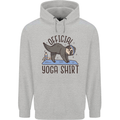 Funny Sloth Yoga Childrens Kids Hoodie Sports Grey
