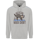 Funny Sloth Yoga Childrens Kids Hoodie Sports Grey