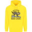 Funny Sloth Yoga Childrens Kids Hoodie Yellow