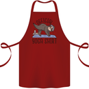 Funny Sloth Yoga Cotton Apron 100% Organic Maroon