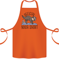 Funny Sloth Yoga Cotton Apron 100% Organic Orange