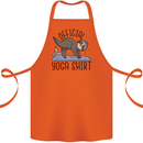 Funny Sloth Yoga Cotton Apron 100% Organic Orange