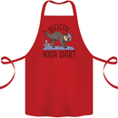 Funny Sloth Yoga Cotton Apron 100% Organic Red