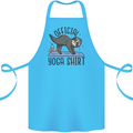 Funny Sloth Yoga Cotton Apron 100% Organic Turquoise