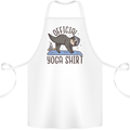 Funny Sloth Yoga Cotton Apron 100% Organic White