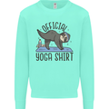 Funny Sloth Yoga Kids Sweatshirt Jumper Peppermint