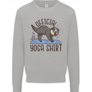 Funny Sloth Yoga Kids Sweatshirt Jumper Sports Grey
