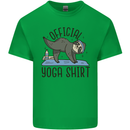 Funny Sloth Yoga Kids T-Shirt Childrens Irish Green