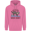 Funny Sloth Yoga Mens 80% Cotton Hoodie Azelea