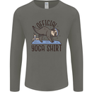 Funny Sloth Yoga Mens Long Sleeve T-Shirt Charcoal