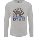 Funny Sloth Yoga Mens Long Sleeve T-Shirt Sports Grey