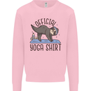 Funny Sloth Yoga Mens Sweatshirt Jumper Light Pink