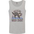 Funny Sloth Yoga Mens Vest Tank Top Sports Grey