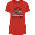 Funny Sloth Yoga Womens Wider Cut T-Shirt Red