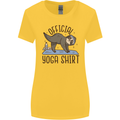 Funny Sloth Yoga Womens Wider Cut T-Shirt Yellow