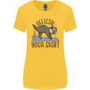Funny Sloth Yoga Womens Wider Cut T-Shirt Yellow