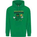 Funny Socket Mechanic DIY Tradesman Tools Childrens Kids Hoodie Irish Green