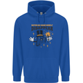 Funny Socket Mechanic DIY Tradesman Tools Childrens Kids Hoodie Royal Blue