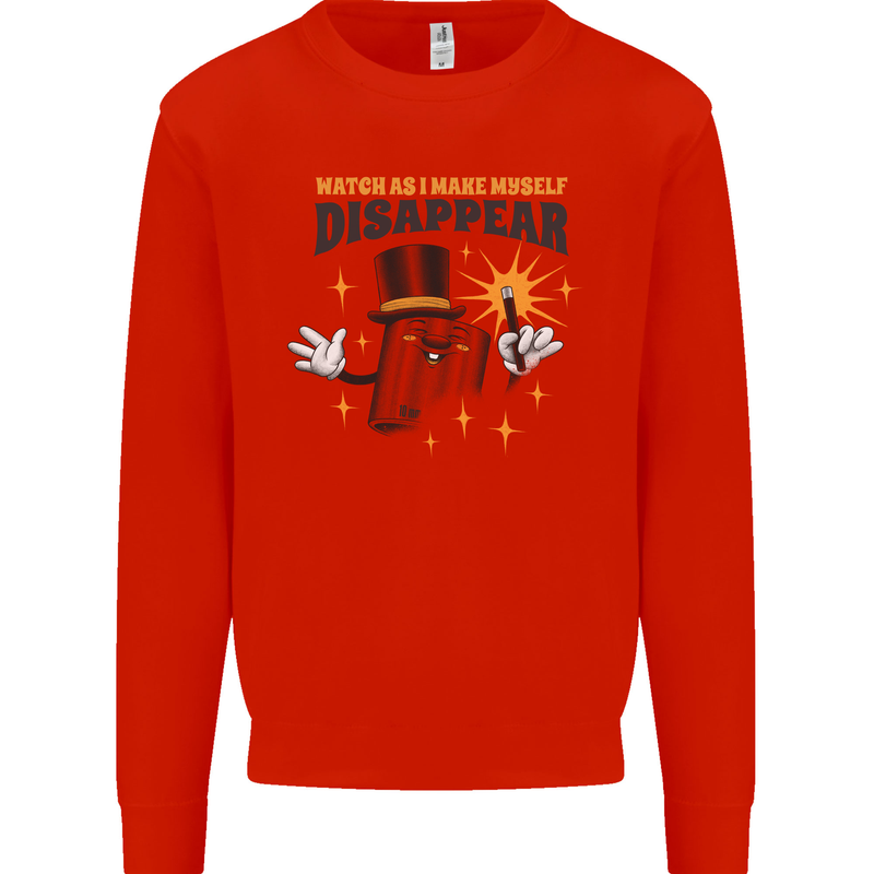 Funny Socket Mechanic DIY Tradesman Tools Kids Sweatshirt Jumper Bright Red
