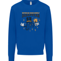 Funny Socket Mechanic DIY Tradesman Tools Kids Sweatshirt Jumper Royal Blue