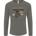 Funny Socket Mechanic DIY Tradesman Tools Mens Long Sleeve T-Shirt Charcoal