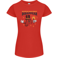 Funny Socket Mechanic DIY Tradesman Tools Womens Petite Cut T-Shirt Red