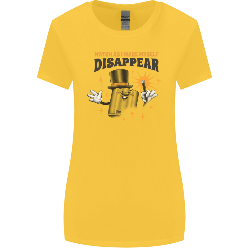 Funny Socket Mechanic DIY Tradesman Tools Womens Wider Cut T-Shirt Yellow
