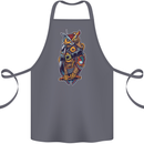 Funny Steampunk Pirate Owl Cotton Apron 100% Organic Steel
